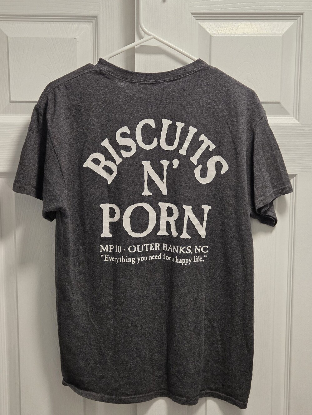 (5/$25) Biscuits N' Porn Outer Banks NC Restaurant T-Shirt Nags Head Medium